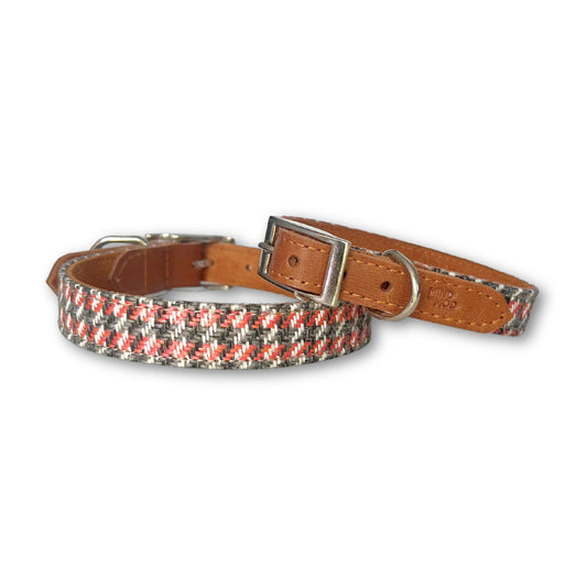 Hound’s Tooth Red Mod Collar